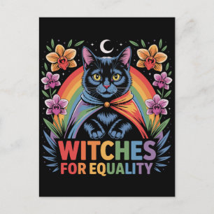 Witches For Equality Feminist Postcard