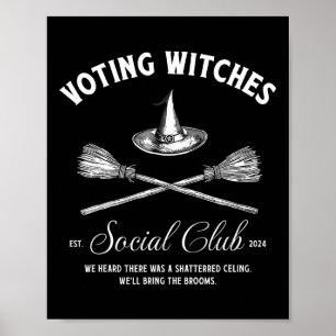 Witches For Kamala Harris Halloween Election  Poster