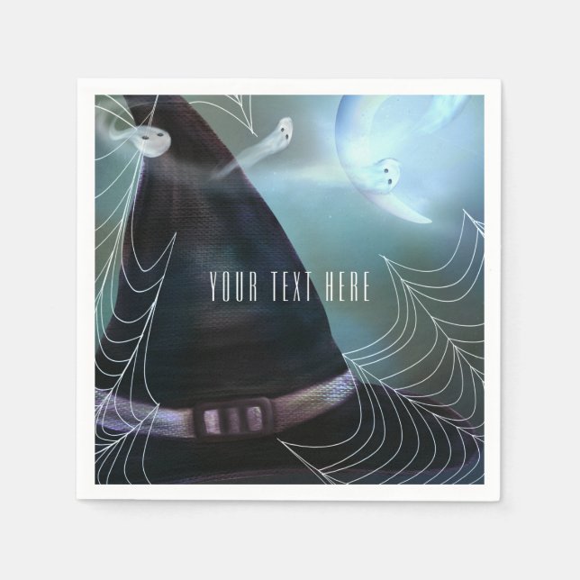 Witches Ghostly Night Halloween Party Napkins (Front)