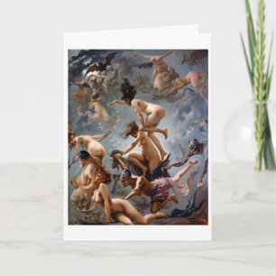 Witches Going to Their Sabbath Falero Card