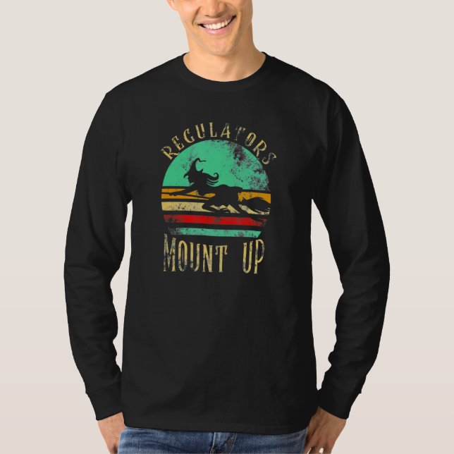 Witches Halloween Regulators Mount Up T-Shirt (Front)