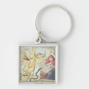 Witches in a Hayloft Keychain