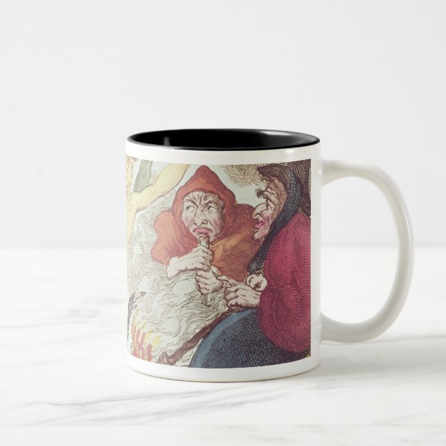 Witches in a Hayloft Two-Tone Coffee Mug (Right)