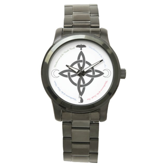 Witches Knot Appelant les 4 coins montre masculine (devant)