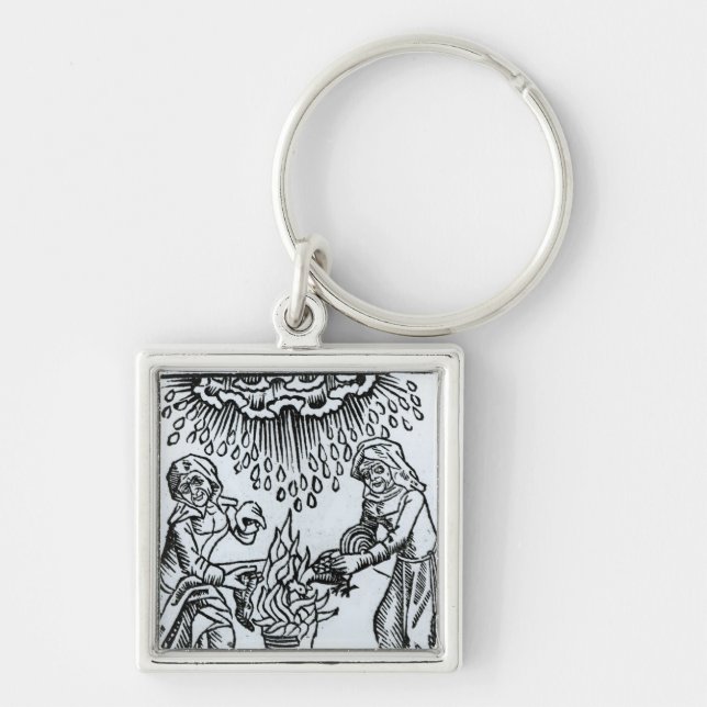 Witches Making a Spell, 1489 Keychain (Front)
