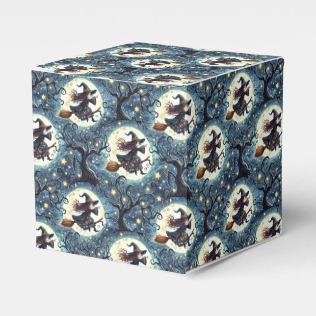 Witches, Moons and Twisted Trees Favor Box (Front Side)