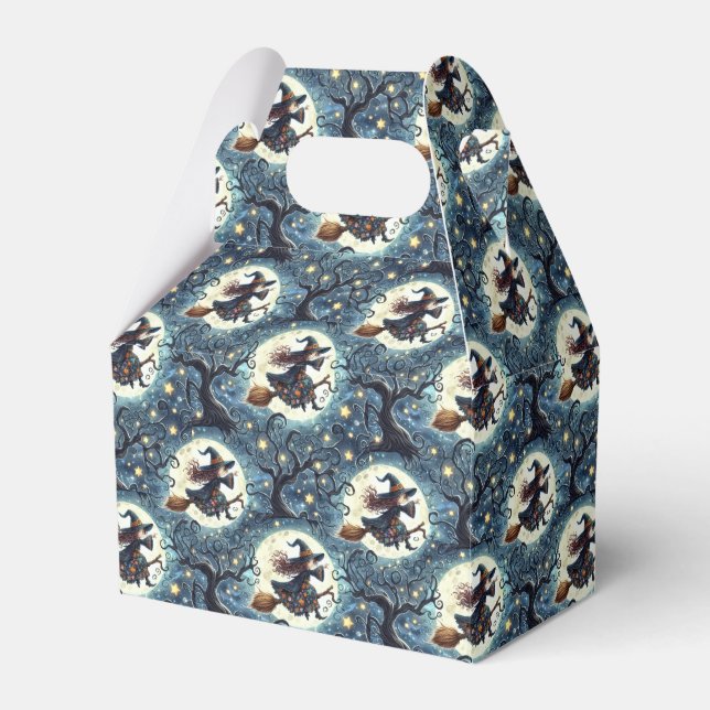 Witches, Moons and Twisted Trees Favor Box (Front Side)