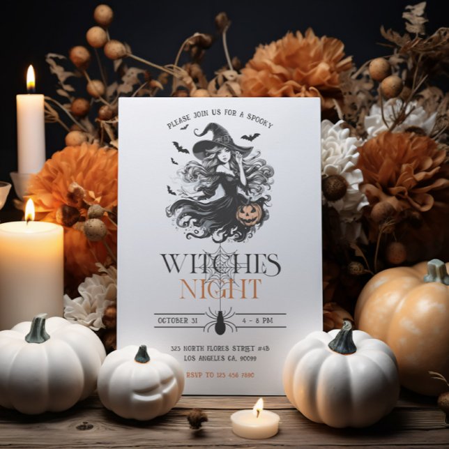 Witches Night Halloween Party Invitation (Creator Uploaded)