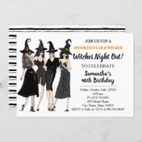 Witches night out halloween Birthday
