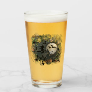 Witches Party Night Glass