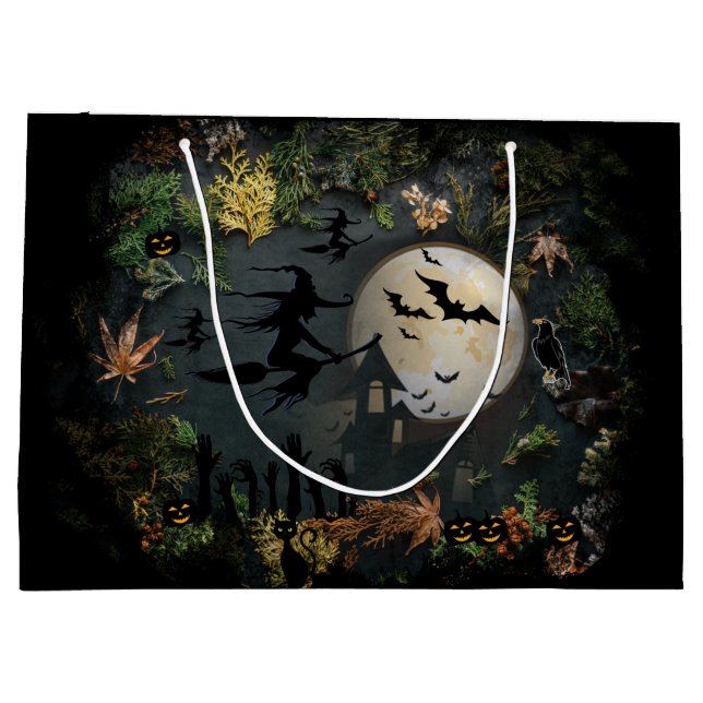 Witches Party Night Large Gift Bag (Back)