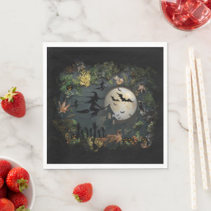 Witches Party Night Napkin