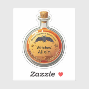 Witches Potion Witches Alixir Label