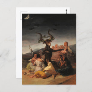 Witches' Sabbath by Francisco de Goya Postcard