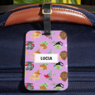 Witches, scarecrow and lion luggage tag