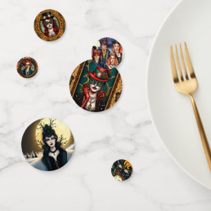 witches steampunk Halloween Confetti