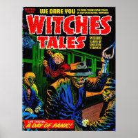 WITCHES TALES Cool Vintage Comic Book Cover Art