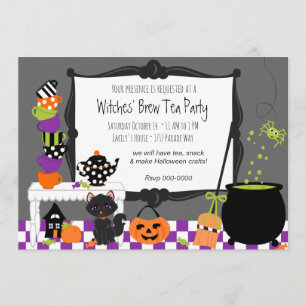Witches Tea Party Invitation