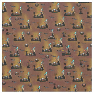 Witches, Vampires & Fire Haunted Ghoulish backdrop