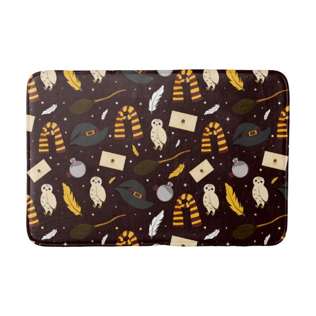 Witches, Wizards & Magic Pattern Bath Mat (Front)