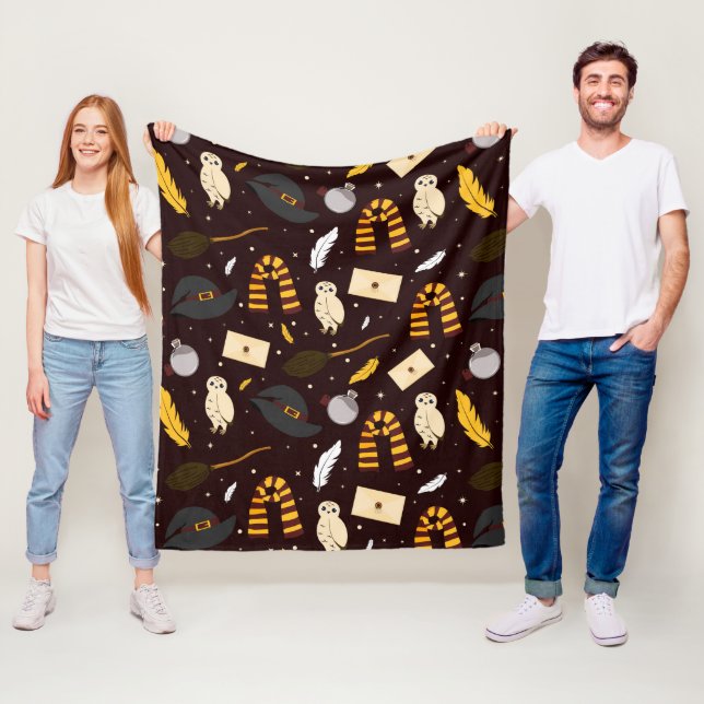 Witches, Wizards & Magic Pattern Fleece Blanket (In Situ)
