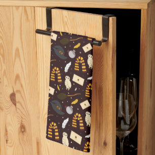 Witches, Wizards & Magic Pattern Kitchen Towel
