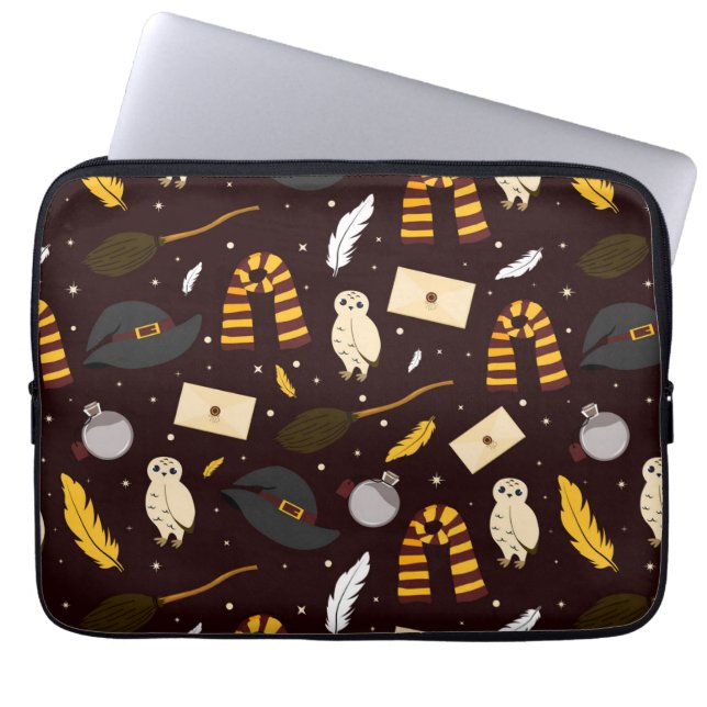 Witches, Wizards & Magic Pattern Laptop Sleeve (Front)