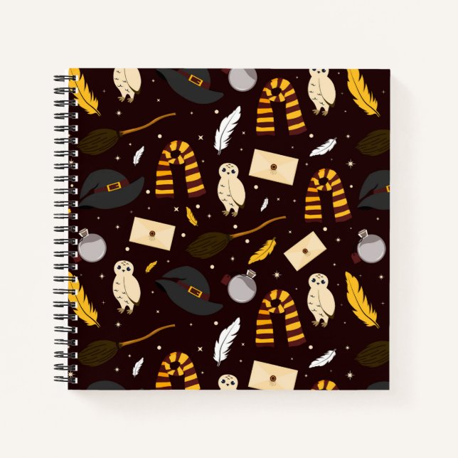 Witches, Wizards & Magic Pattern Notebook (Front)