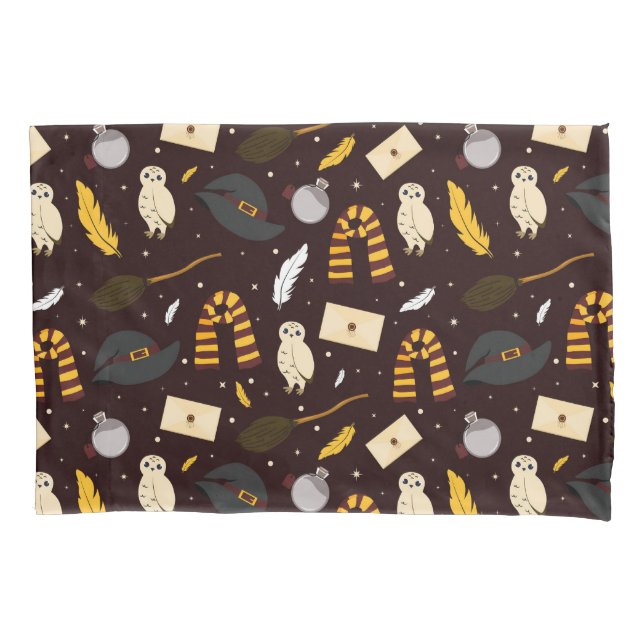 Witches, Wizards & Magic Pattern Pillowcase (Front-Left)
