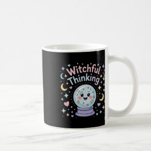Witchful Thinking Crystal Ll Halloween Vibes  Coffee Mug