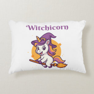 Witchicorn - Funny cute Accent Pillow