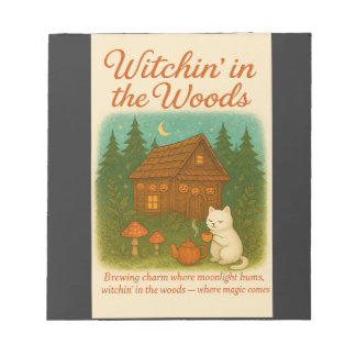 Witchin’ in the Woods – Cozy Cottagecore Halloween Notepad