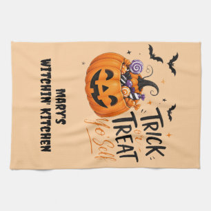 Witchin’ Kitchen Treat Yo' Self Vintage Halloween Towel