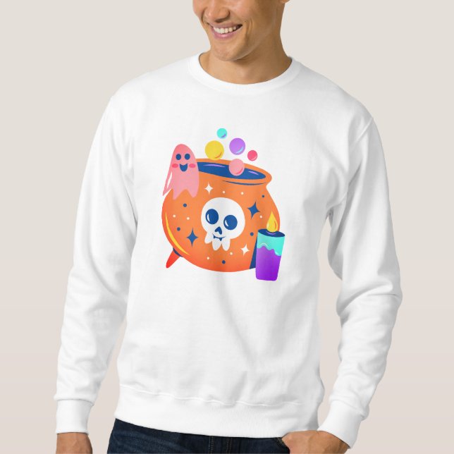 Witching Hour Cozy: Halloween Sweatshirt (Front)