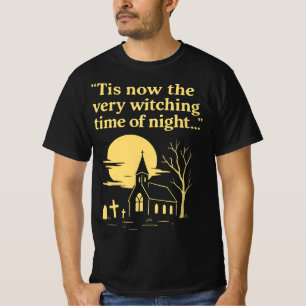 Witching Hour Halloween Spooky Gothic Church  T-Shirt