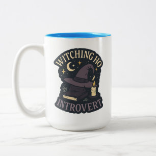 Witching Hour Introvert - Halloween  Two-Tone Coffee Mug