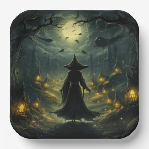 Witching Hour Paper Plate