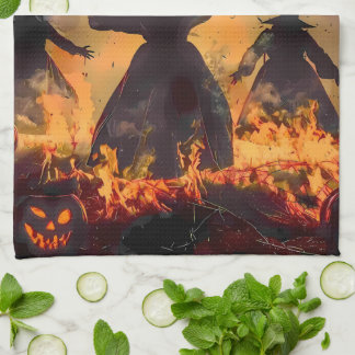Witching Hour Ritual – Fire Dance of the Three Sis Kitchen Towel