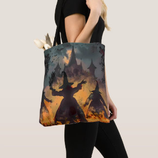 Witching Hour Ritual – Fire Dance of the Three Sis Tote Bag