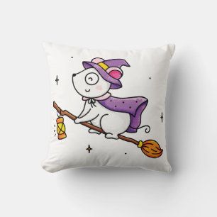 Witching hour  throw pillow