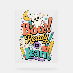 Witching Into the School Year Acrylic Sign