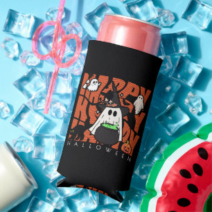 Witching Up Fun Happy Halloween Magic & Mischief Seltzer Can Cooler