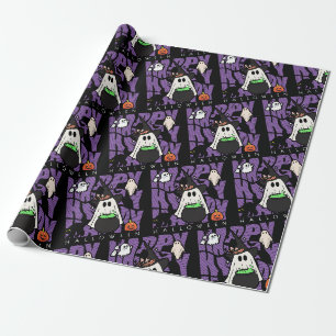 Witching Up Fun Happy Halloween Magic & Mischief Wrapping Paper