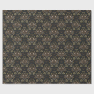 Witching Vine Folkloric Halloween Pumpkin Pattern Wrapping Paper