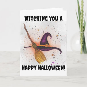Witching You a Happy Halloween Card