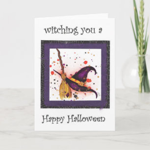 Witching You a Happy Halloween Card