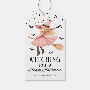 Witching You A Happy Halloween Witch Gift Tags