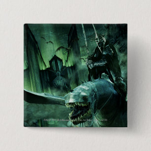 Witchking Riding Fellbeast 2 Inch Square Button