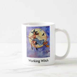 WitchRavenCatfly1, Working Witch Coffee Mug