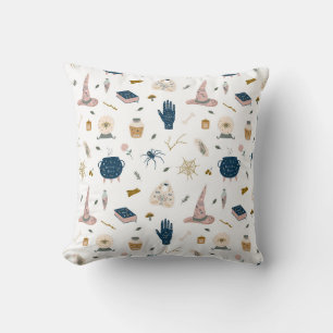 Witch's Alchemy Pattern Throw Pillow
